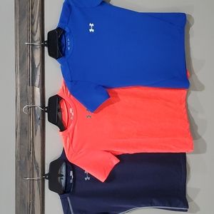 3 Boys Large Under Armour Fitted Tees